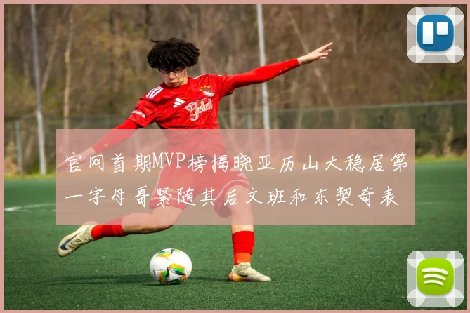 官网首期MVP榜揭晓亚历山大稳居第一字母哥紧随其后文班和东契奇表现抢眼