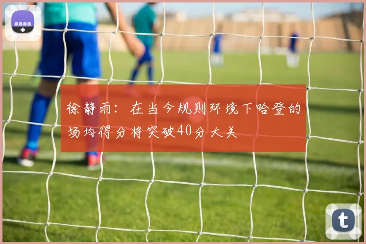 徐静雨：在当今规则环境下哈登的场均得分将突破40分大关